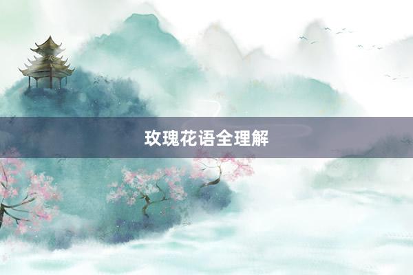 玫瑰花语全理解